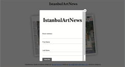 Desktop Screenshot of istanbulartnews.com