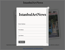 Tablet Screenshot of istanbulartnews.com